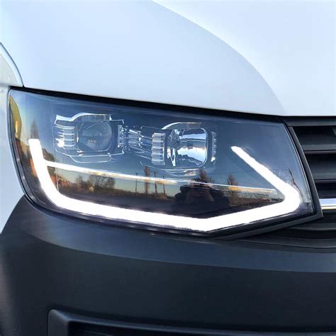 Vw T Led Drl V Headlights Black T Lights Transporter Hq