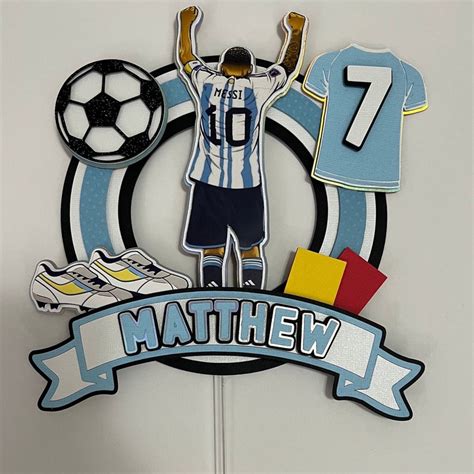 Messi Cake Topper Messi Inter Miami Cake Topper Soccer Cake Etsy