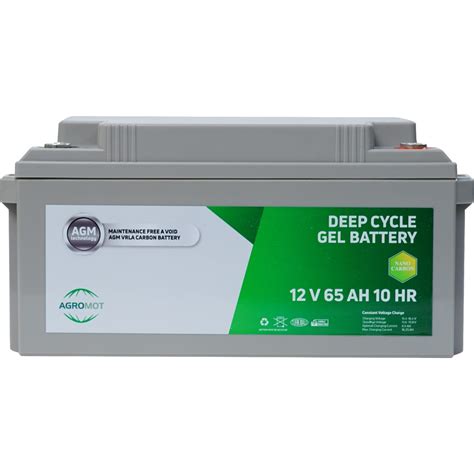 Agromot 12V 65 Ah Jel Akü Deep Cycle Nano Carbon Agm Battery Fiyatı