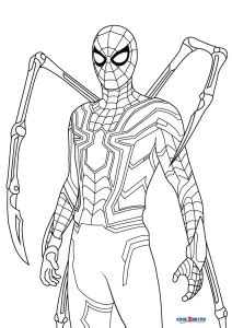 Coloriages Iron Spiderman Coloriages Gratuits à Imprimer