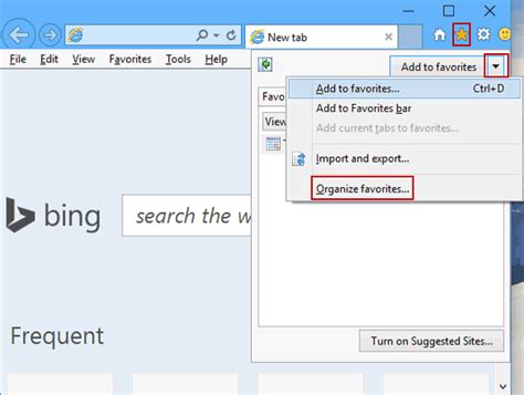 How To Go To Organize Favorites In Windows 10 Ie