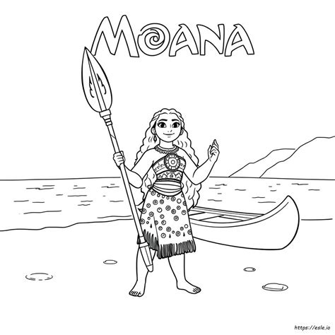 Dibujos De Moana Para Colorear