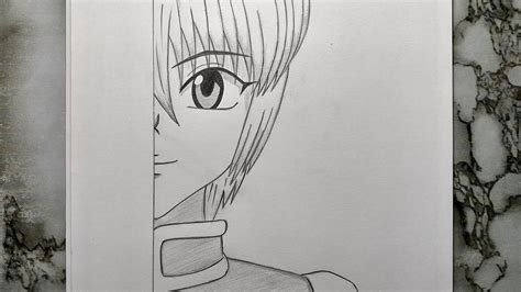 How To Draw Kurapika Half Face How To Draw Kurapika From Hunter X