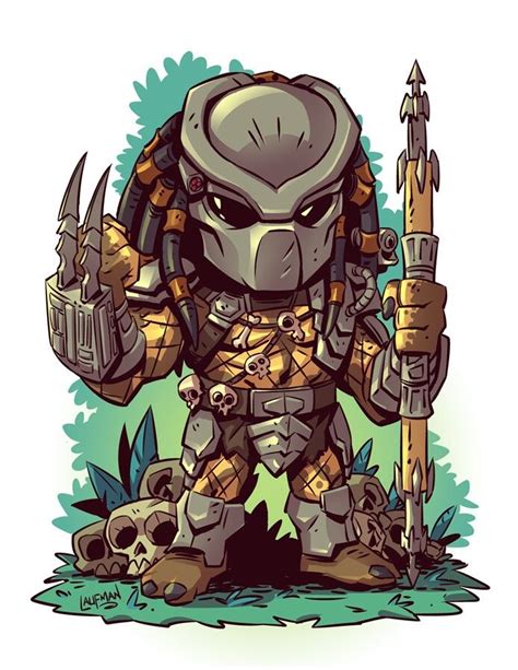 Predator Personajes De Terror Avengers Caricatura Personajes Chibi