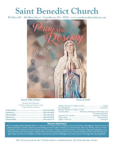 Saint Benedict... - Saint Benedict Roman Catholic Church