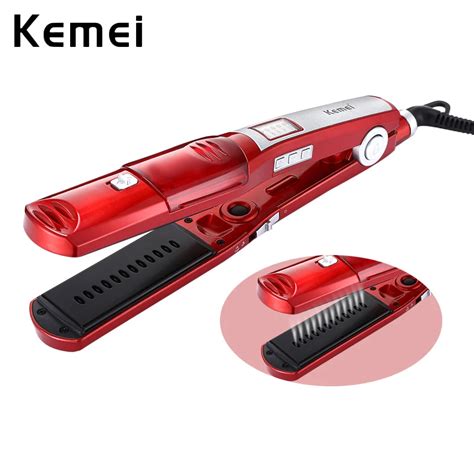 Kemei Professional Vapor Hair Straightener Ceramic Electric