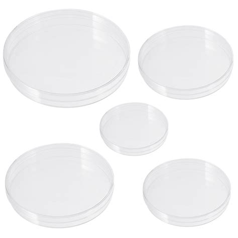 50 Pcs Plastic Petri Dish Transparent Petri Dishes Culture Petri Dish