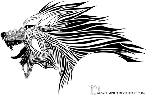 Wolf Tribal By Mswelimpilo On Deviantart Wolf Skull Tribal Wolf