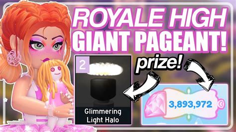 Giant Pageant Event Pre Stream Come Win A Glimmering Light Halo And 100k Diamonds 🏰 Royale High