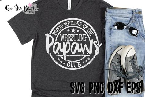 Proud Wrestling Papaw Svg Png Eps Dxf Cutting Sublimation