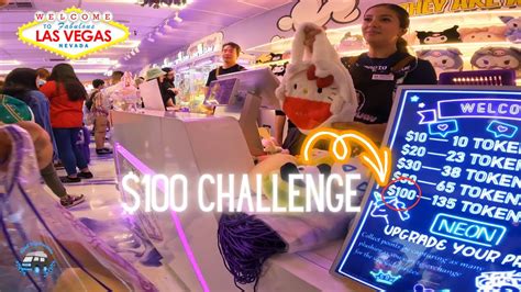 Claw Machine Challenge In Las Vegas The Claw Youtube