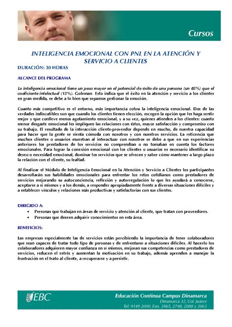 Din C Inteligencia Emocional Pnl At Clientes Inteligencia Emocional