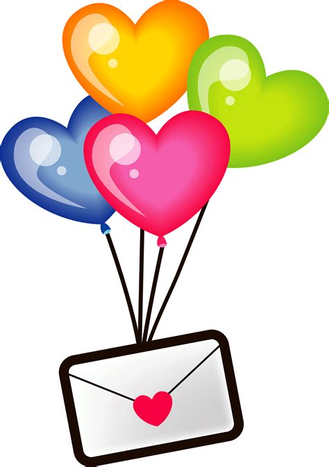 Valentine Balloons Clip Art Library