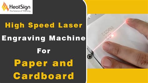 High Speed Laser Engraving Machine For Paper And Cardboard Heatsign Youtube