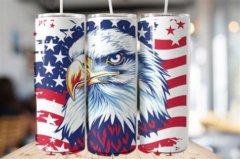 American Eagle Tumbler Wrap Graphic By Svg Print Design Creative Fabrica