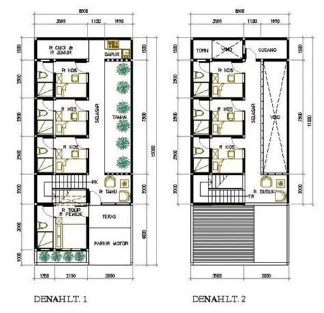 Desain Rumah Kost Luas Tanah M Desain Rumah Idaman