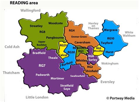 reading area map reading area theale wokingham