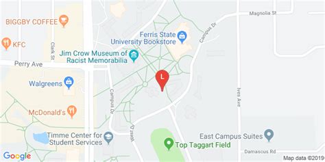 Ferris State University Campus Map Map