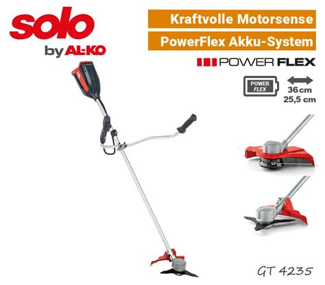 SOLO by ALKO PowerFlex Akku Rasenmäher Gartengeräte