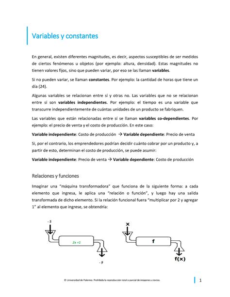 Variables Constantes Variables Y Constantes En General Existen