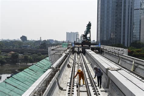 Foto Menengok Lrt Jabodebek Yang Akan Rampung Foto Katadata Co Id