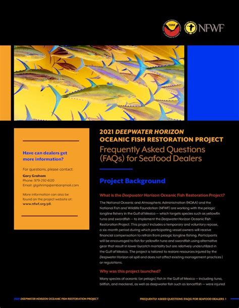 PDF 2021 DEEPWATER HORIZON OCEANIC FISH RESTORATION Settlement