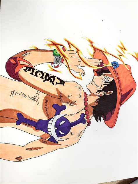 Ace Drawing I Did R Onepiece