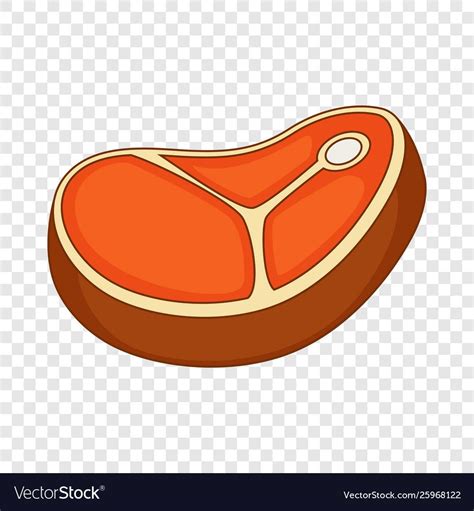 Meat steak icon cartoon style vector image on vectorstock – Artofit