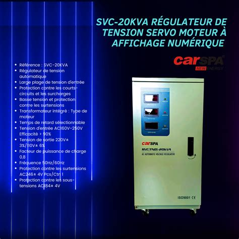 SVC 20KVA Régulateur de tension automatique monophasé Dali KeyElectronics