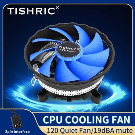 Tishric Cpu Cooler Cooling Fan Pin Pwm Pc Processor Cooler For Intel