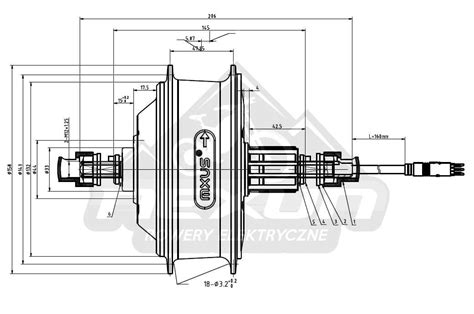 Silnik elektryczny do roweru MXUS XF15C 350W tył z kasetą 36 48V