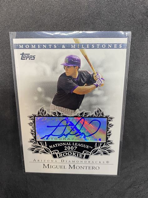 2007 Topps Moments And Milestones Rookie Autographs MM Miguel Montero