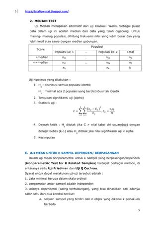 Statistika Non Parametrik PDF