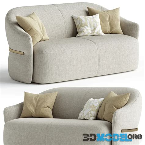 3D Model – MADAME BUTTERFLY 2 seater sofa By Flou