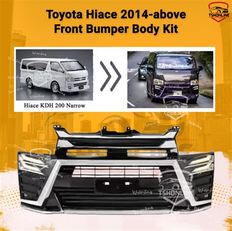 Toyota Hiace 2014 Above Front Bumper Bodykit Vellfire Design Hiace Van