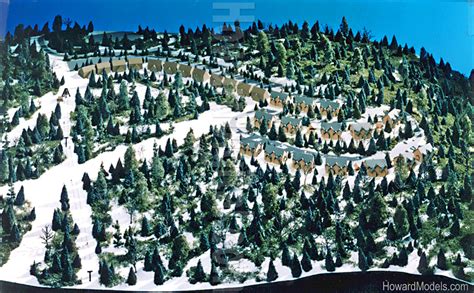 Relief Maps - SnowShoe Ski Resort Relief Map - Howard Models