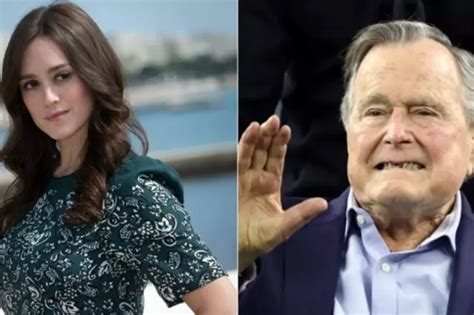 Former Us President George H W Bush Apologises After Actor Heather Lind