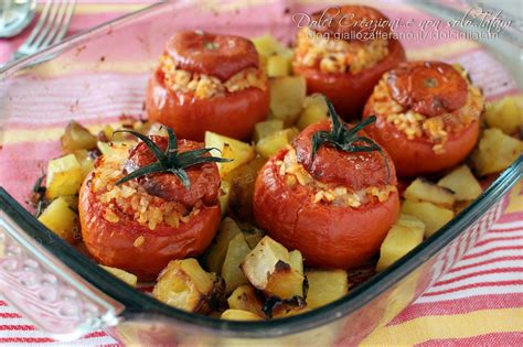 Pomodori Ripieni Di Riso Con Patate Ricetta Al Forno