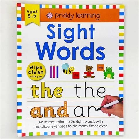 Jual PRIDDY LEARNING SIGHT WORDS WIPE CLEAN 5 7 YEARS Shopee