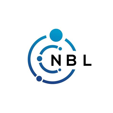 NBL letter technology logo design on white background. NBL creative ...