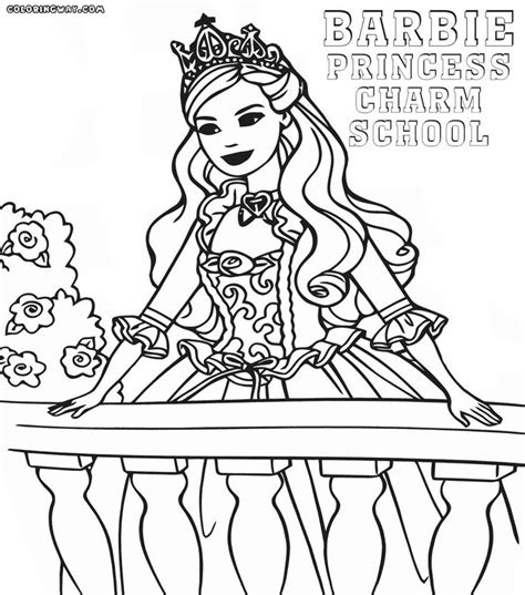 Barbie Coloring Pages Princess Charm School – Through the thousands of ...