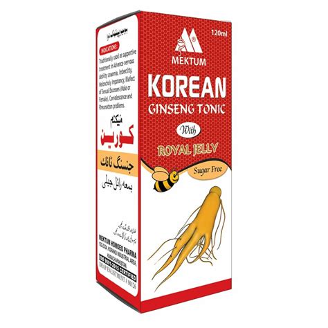 Buy Korean Ginseng Tonic Sugar Free Mektum Homoeo Pharma