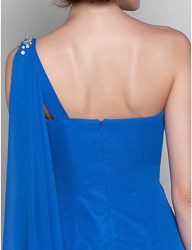 Sheath Column Mother Of The Bride Dress Elegant One Shoulder Watteau