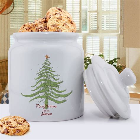 Personalized Holiday Cookie Jars Christmas Tree Personalized Ts Personalized Cookie Jar