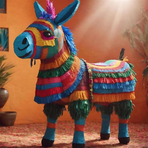 La piñata tradicional mexicana en forma de burro Foto Premium