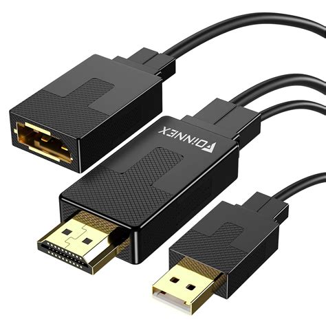 FOINNEX Adaptador HDMI A DisplayPort Convertidor 4K 60Hz Conversor