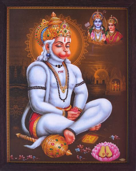 Buy Hanuman Doing Meditation And Reemerging Sita Ram A Holy Hindu