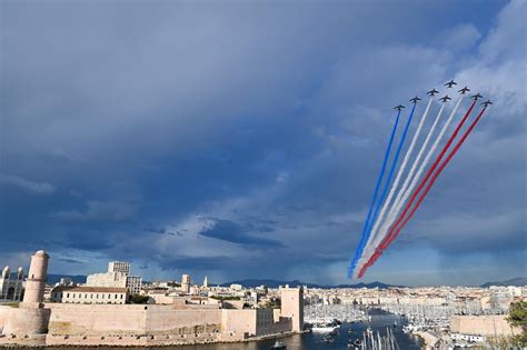 Olympic Flame Arrives On French Soil For Paris Games