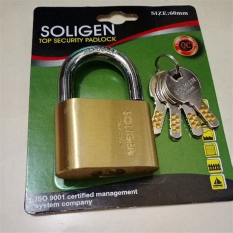 Jual Gembok SOLIGEN Top Security Padlock 60mm 60 MmLeher Pendek