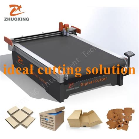 China Cnc Digital Box Cutting Machine For Corrugated Grey Board Carton